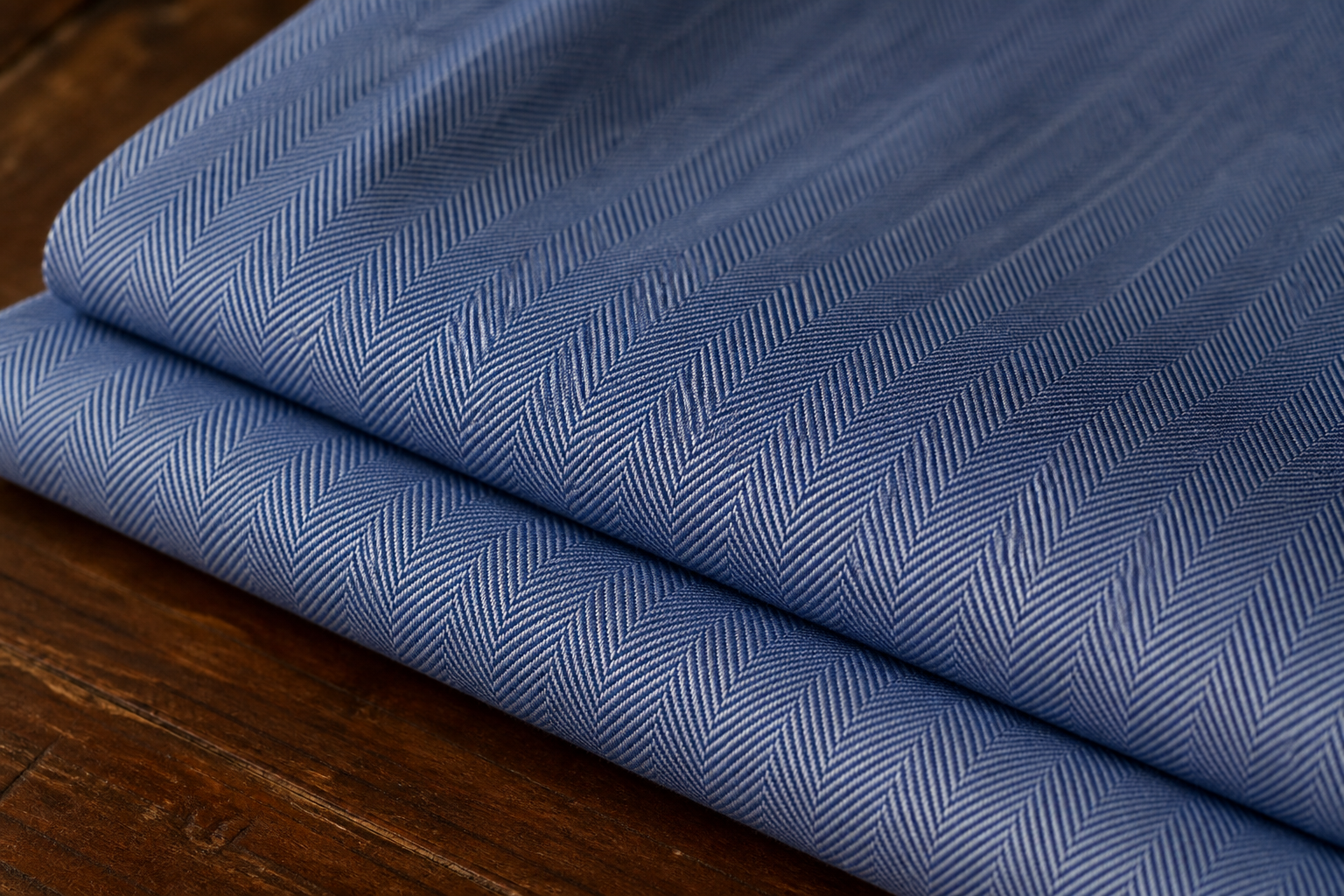 100 LEA herringbone shirting fabric