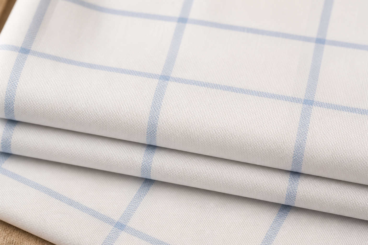 80 LEA checked shirting fabric